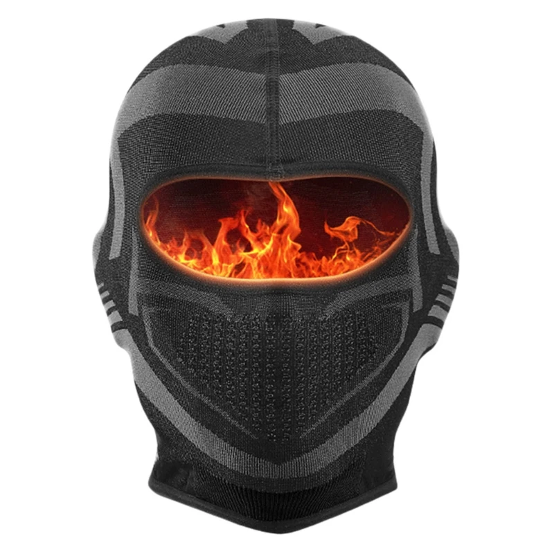 

Unisex Winter Balaclava Ski Face Mask Hat Windproof Warm Plush Lined Motorcycle Neck Warmer Gaiter Hood Earflap Cap