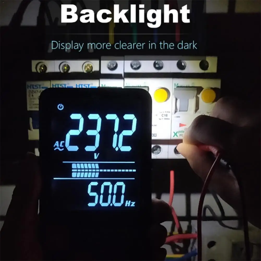 Портативный цифровой мультиметр BSIDE ADMS9CL 3 5 дюйма большой ЖК-дисплей вольтметр
