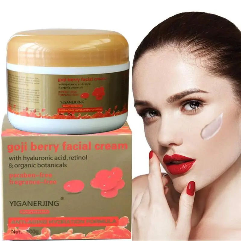 QingFangLi крем с экстрактом Годжи Wolfberry ночной для лица против морщин подтягивающий