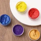 Мерцающая блестящая золотистая Серебристая пудра для украшения пищи, пирожных, печенья, выпечки, украшения тортов, цветная пыль