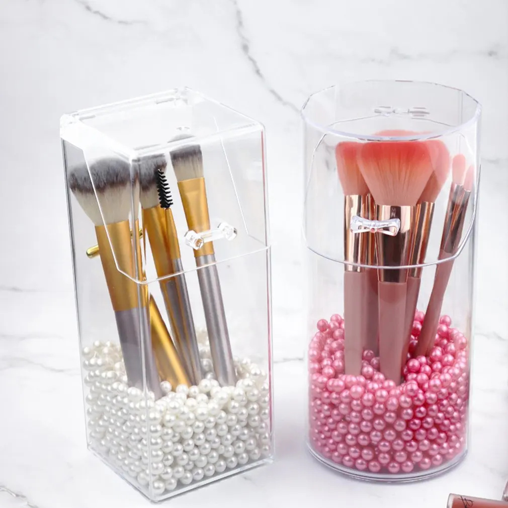 

Acrylic Makeup Brush Holder Makeup Organizer Cosmetic Holder Lipstick Storage Container Transparent Storage Box Holder