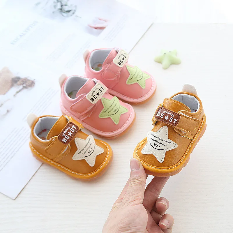 2019 Autumn Baby Girls Boys Casual Shoes Infant Toddler Star Non-Slip Comfortable Outdoor Kids Children First Walker | Детская одежда и