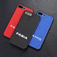 for iphone 7 6s 8 plus case luxury original liquid silicone soft for skoda octavia 2 fabla kamiq karoq kodiaq rapld super virs