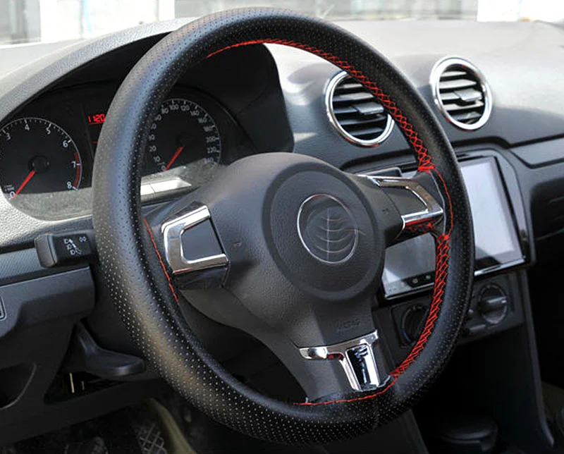 DIY Мягкий Нескользящий ручной швейный чехол рулевого колеса автомобиля для Citroen