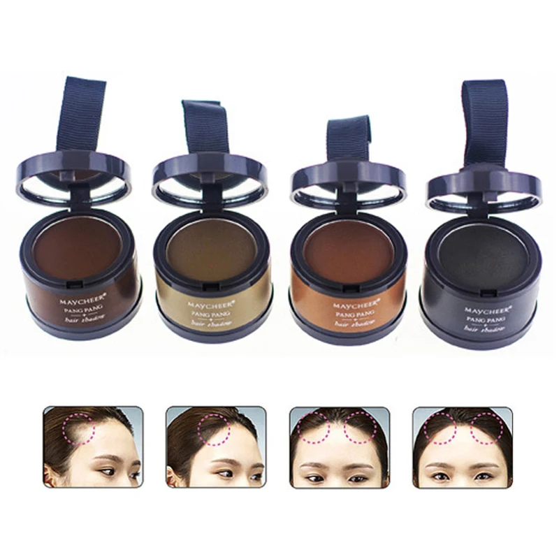 4 Color Hair Powder Natural Fluffy Root Cover Line Shadow Portable Concealer | Красота и здоровье