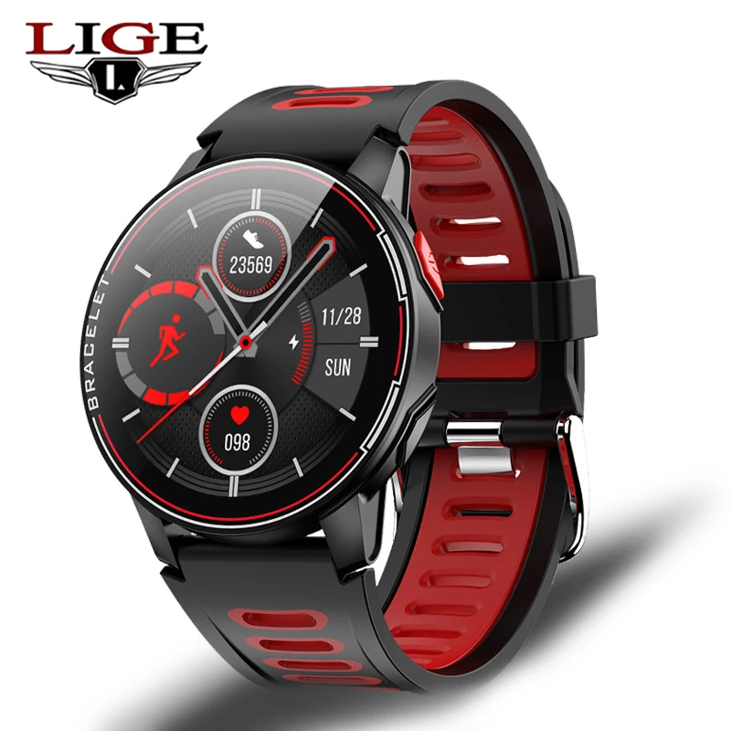 

Смарт-часы LIGE унисекс, IP68, водонепроницаемые, Bluetooth, пульсометр