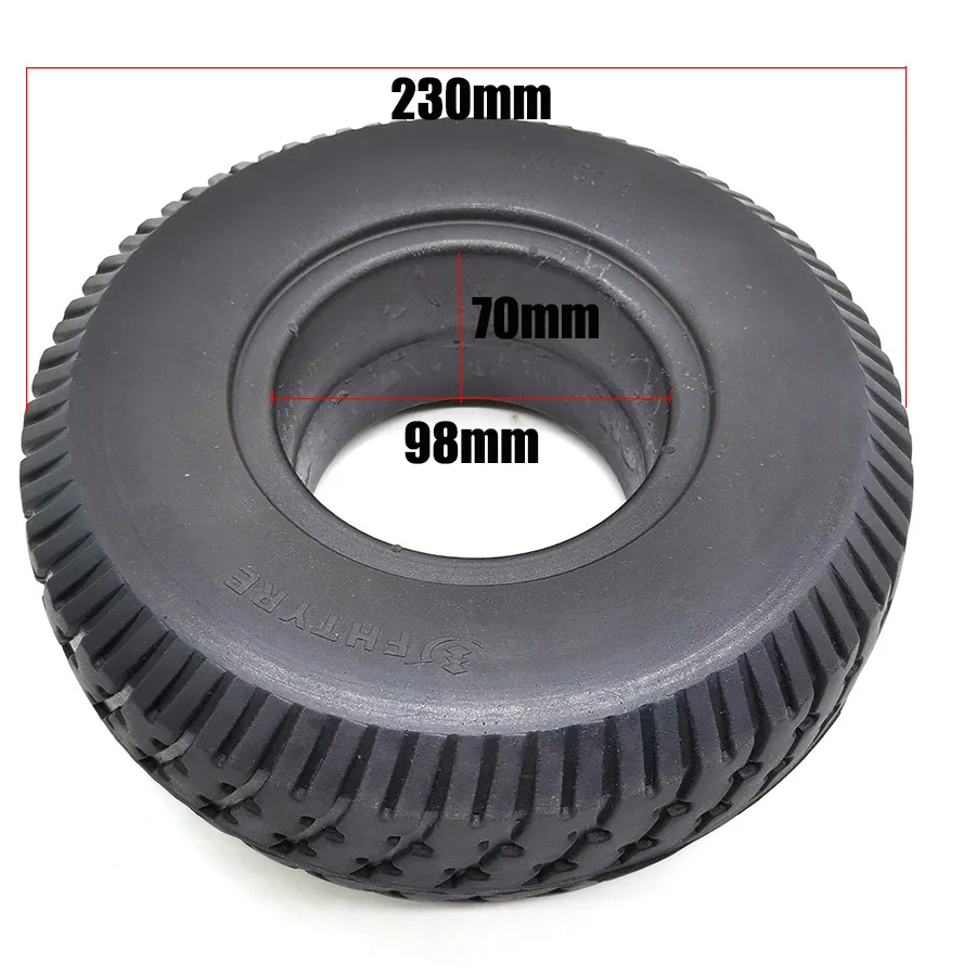 

9x3.50-4 Solid Tire No need to inflate 10 inch tire fit for Tool car Old people's scooter