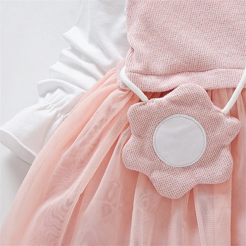 Платье для маленьких девочек От 1 до 4 лет Детские платья-пачки с длинными