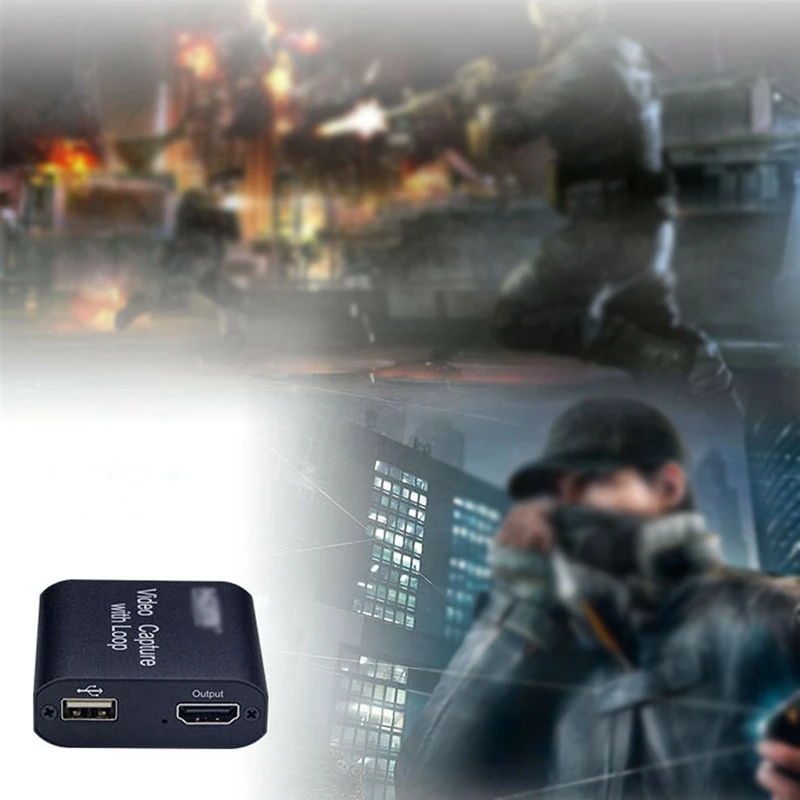 4K Loop Out HDMI-compatible Capture Card Audio Video Recording Plate Live Streaming USB 1080p Grabber For PS4 Game DVD Camera | Компьютеры