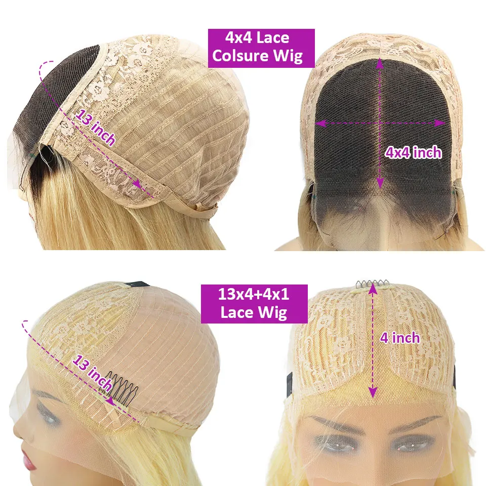 

Straight Blue Lace Front Human Hair Wigs For Black Women 180 Density Remy Malaysian Lace Frontal Wigs Pre Plucked Closure Wig
