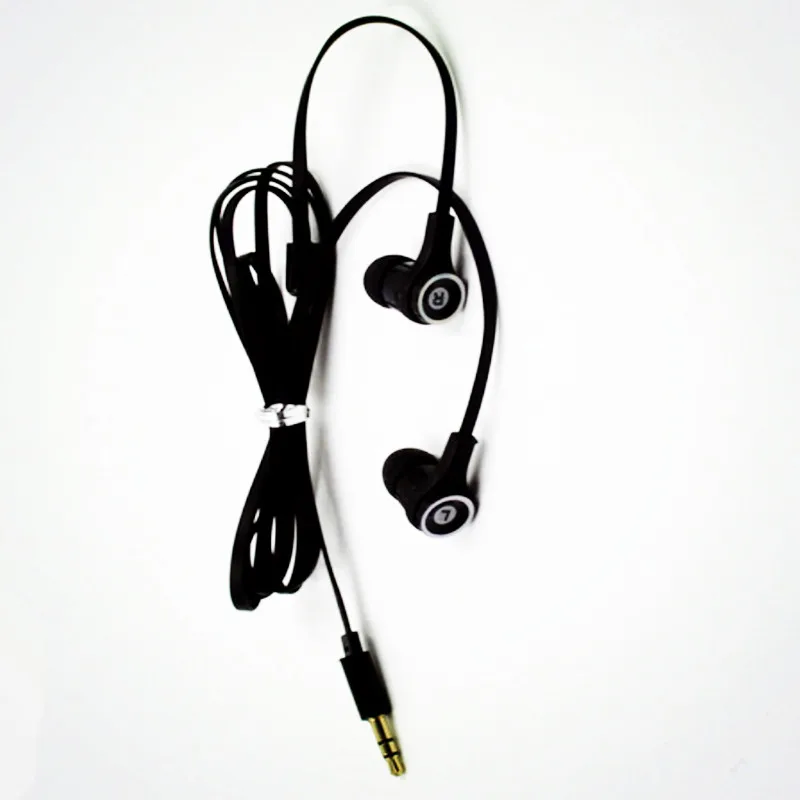 Профессиональная гарнитура в ухо идеальные HiFi звуковые наушники плоский провод