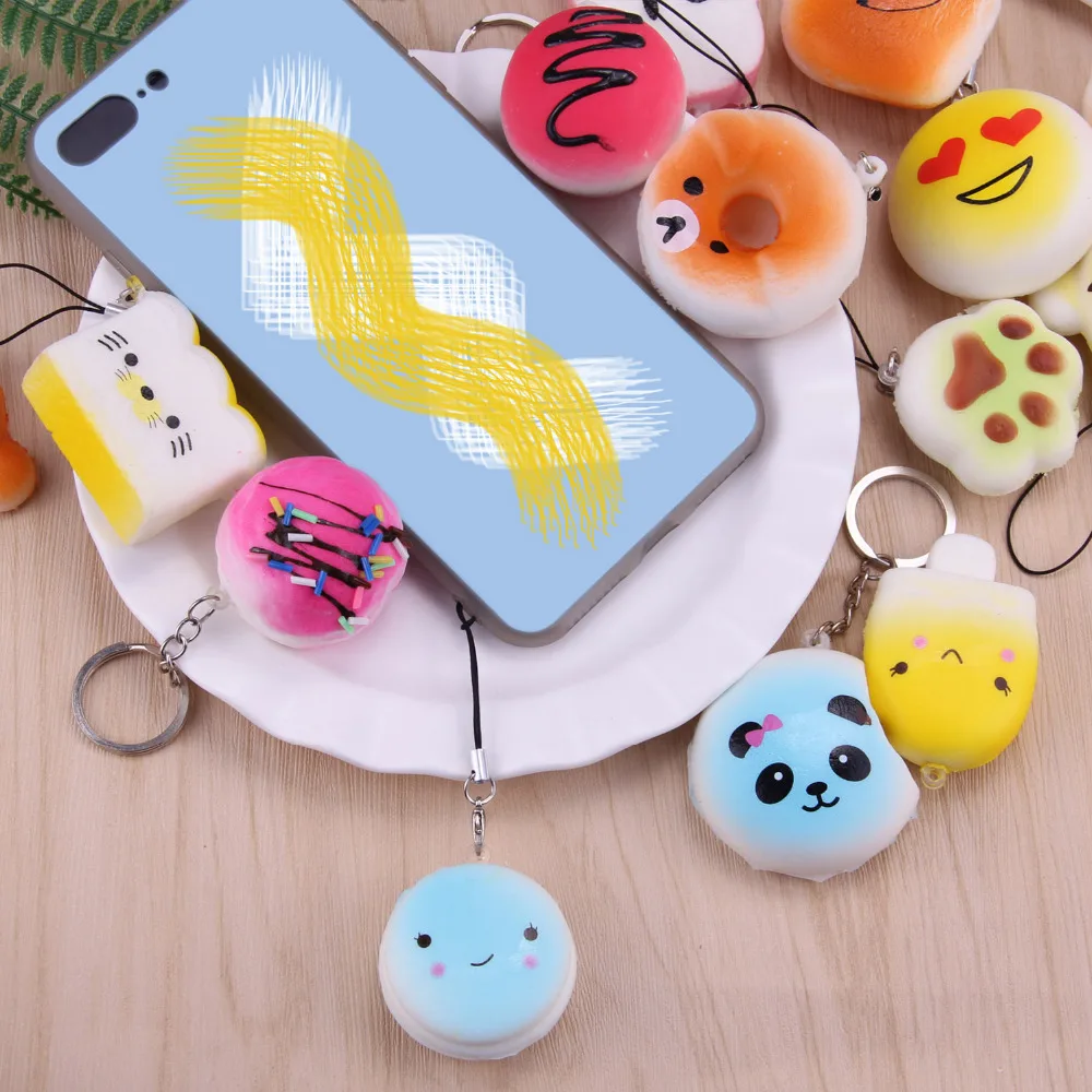 Besegad 20 шт. смешной милый мягкий чехол из искусственной кожи мягкие игрушки брелок