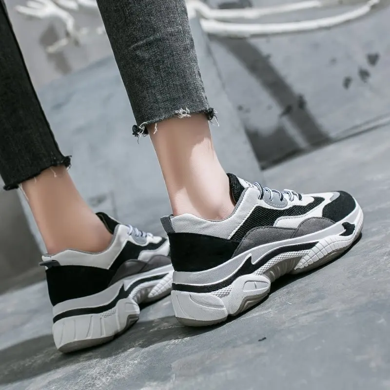 

2021 fashion casual women's shoes, ladies warm shoes, high quality lace-up shoes, outdoor height-increasing shoes, leather shoes