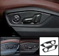 carbon fiber car accessories interior seat handle modification protective cover trim stickers for audi q7 sq7 4m 2016 2019