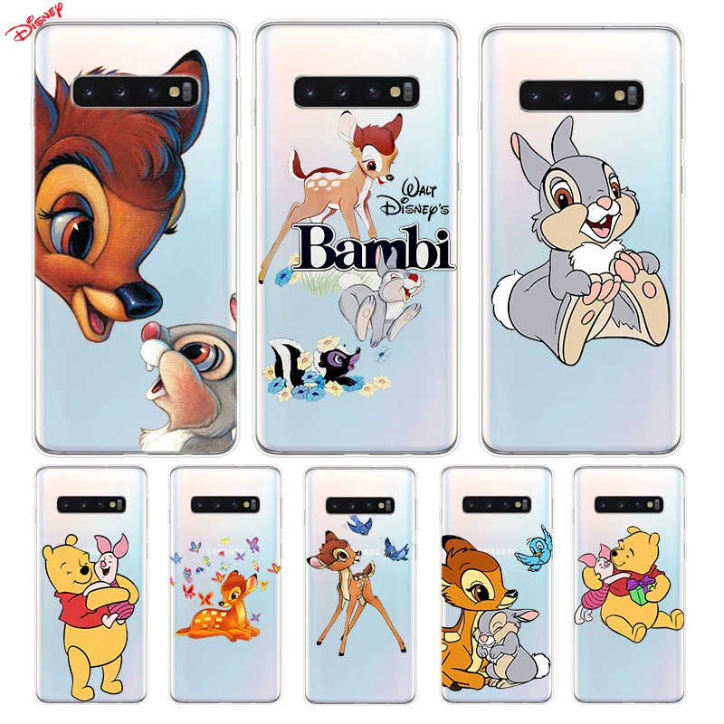 

Silicone Cover Cute Bambi Thumper For Samsung Galaxy S21 S20 FE Ultra S10 S10E Lite S9 S8 S7 Edge Plus Phone Case