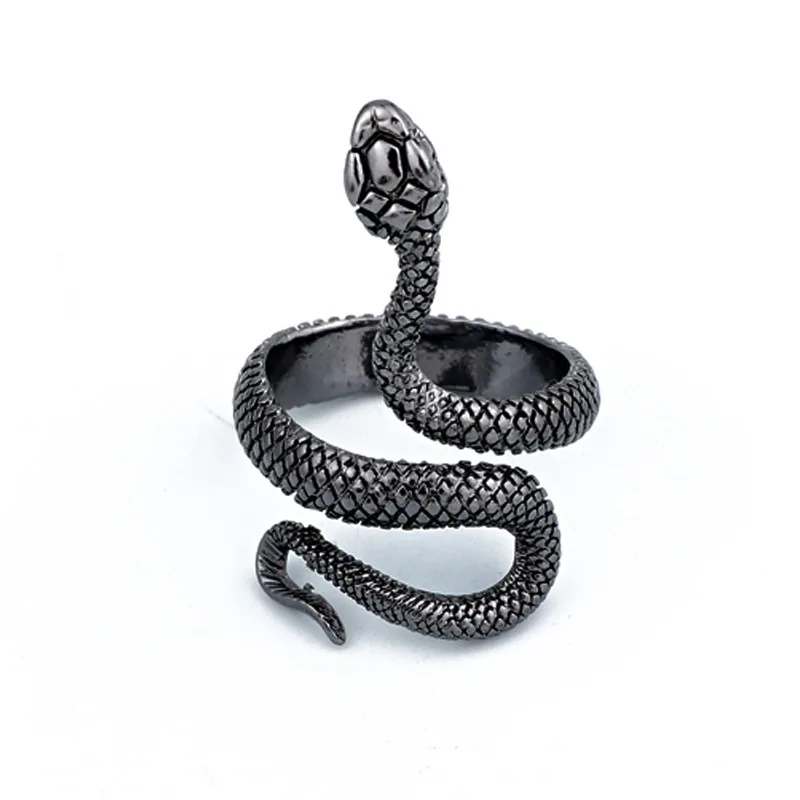 

Vintage snake unisex fashion jewelry exaggeration Simple rings Men's Women's Couple teens 2020 trend Electroplat kpop new rings