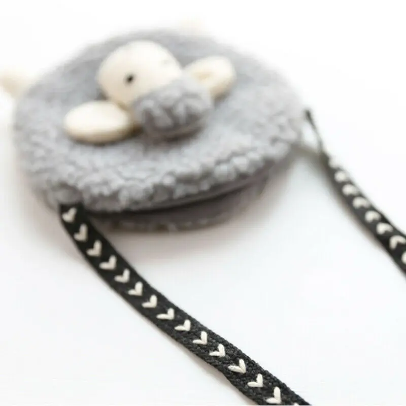 Сумка из искусственного меха для маленьких девочек Мягкая Повседневная Милая