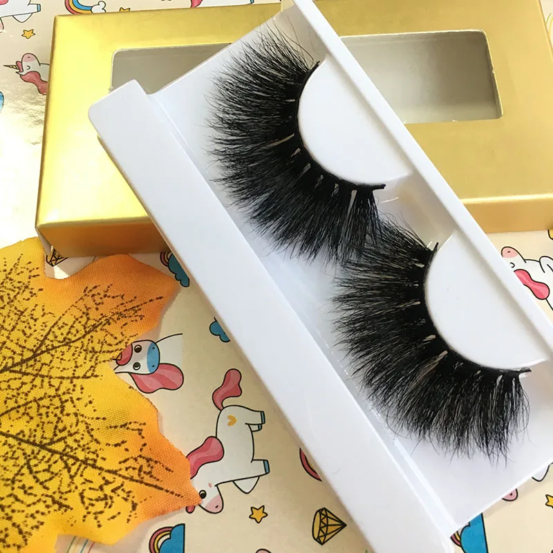 

6 pairs lashes/lot 25mm mink eyelash 3d effect thick lashes sale