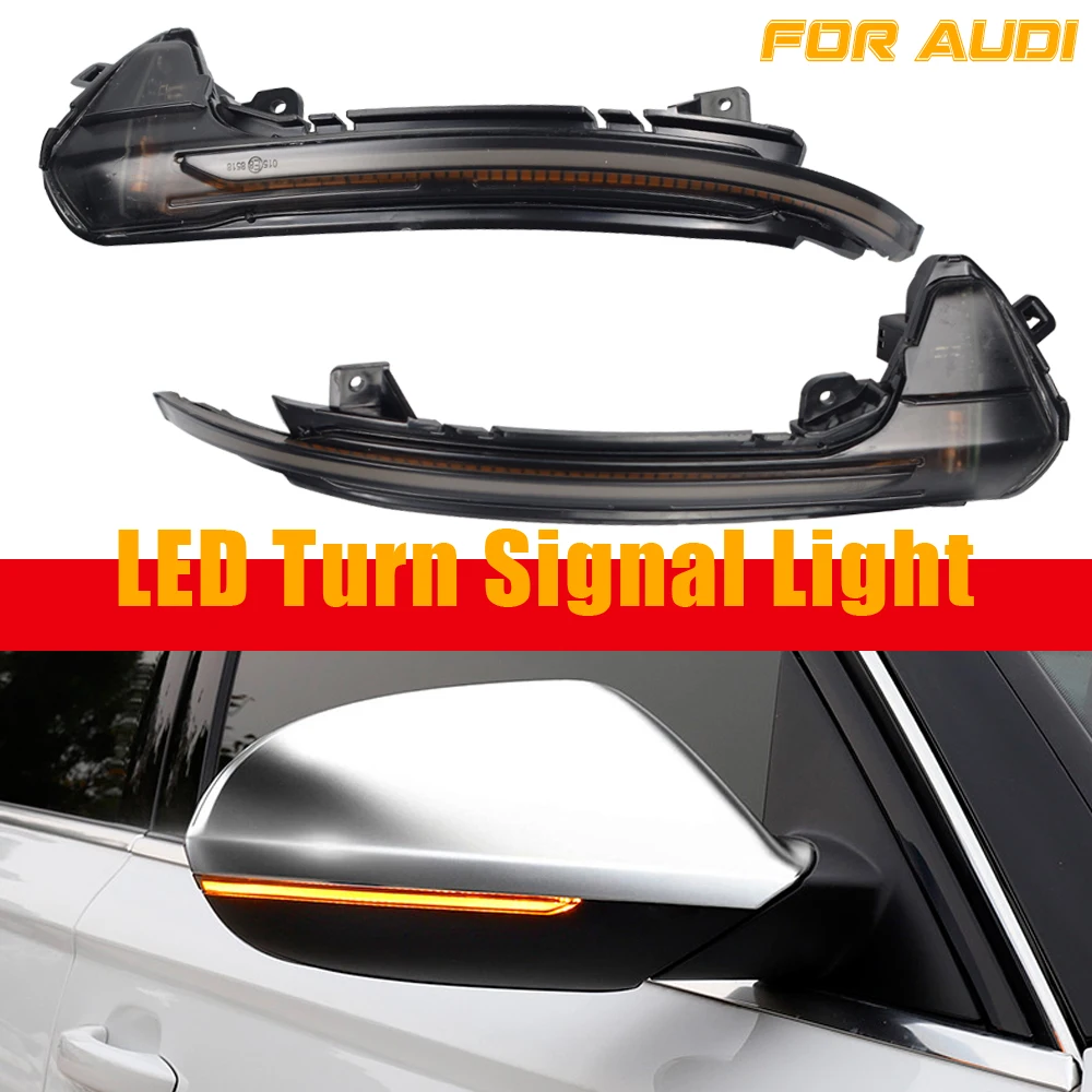 

LED Dynamic Turn Signal Blinker For Audi A6 RS6 S6 C7 C7.5 4G 2012 2013 - 2018 Flowing Sequential Side Rear-View Mirror Light