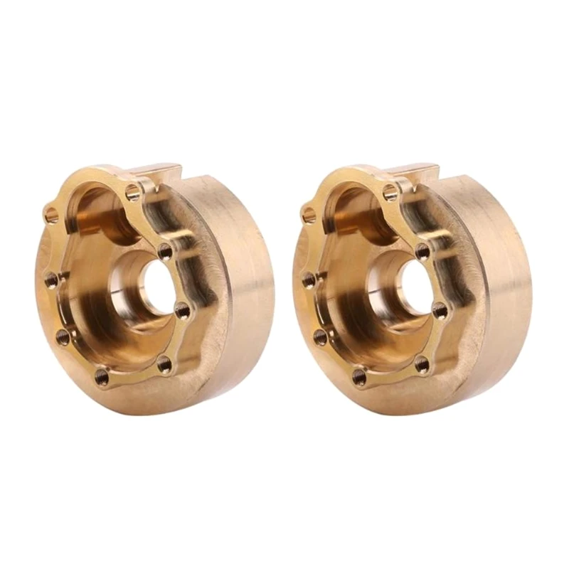

2Pcs Heavy Duty Brass Steering Knuckle Portal Cover Counterweight 1/10 RC Car