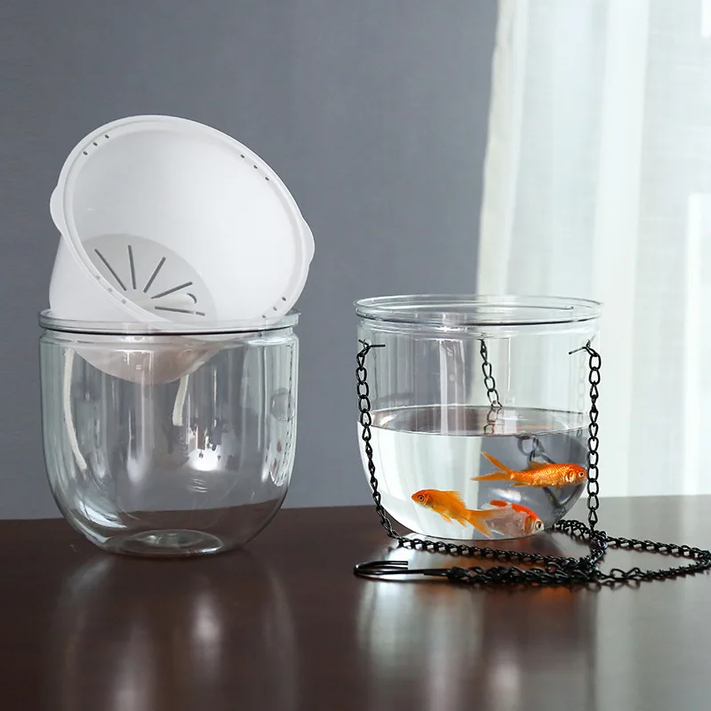 3 шт. автоматический цветочный горшок 2-Ярусный с контейнером для воды прозрачный