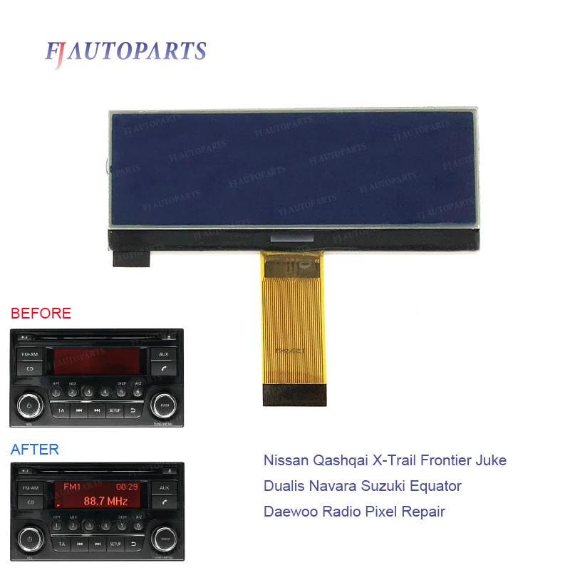 

Автомобильная магнитола для Nissan Qashqai Juke, CD-плеер, ЖК-дисплей, экран для DAEWOO, радиоустановка, ремонт пикселей