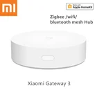 Шлюз Xiaomi Smart Home Gateway 3, многорежимный сетевой хаб ZigBee с Wi-Fi, Bluetooth, работает с датчиками Mijia, Apple Homekit для смартфона