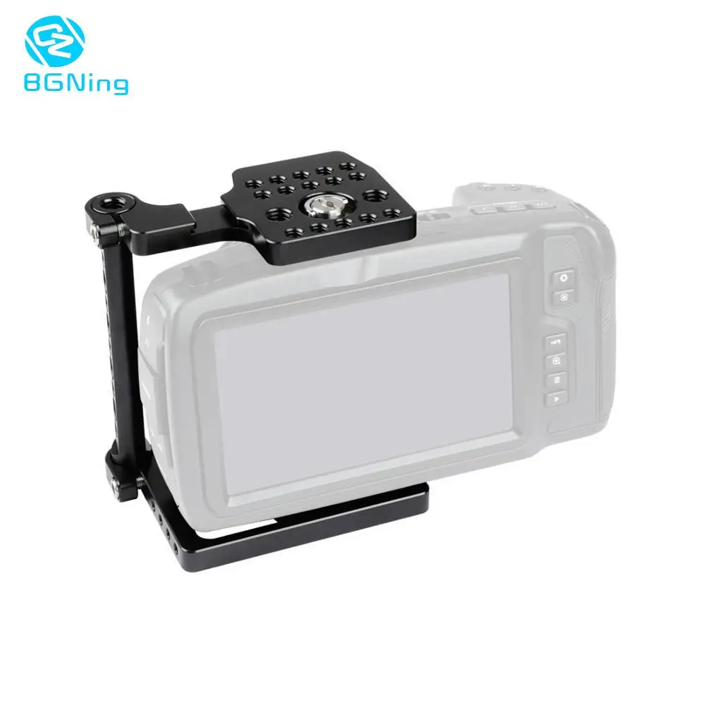 

BMPCC 4K 6K Camera Cage Half Cage for Blackmagic Design Pocket Cinema Camera Nato Rail Arri Cold Shoe Protective Housing Shell