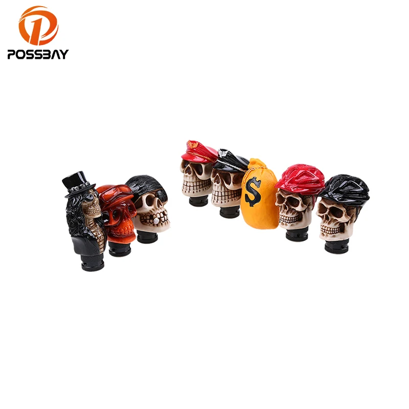 Posbay нечестивый резной череп форма головы ручка переключения рулевого механизма