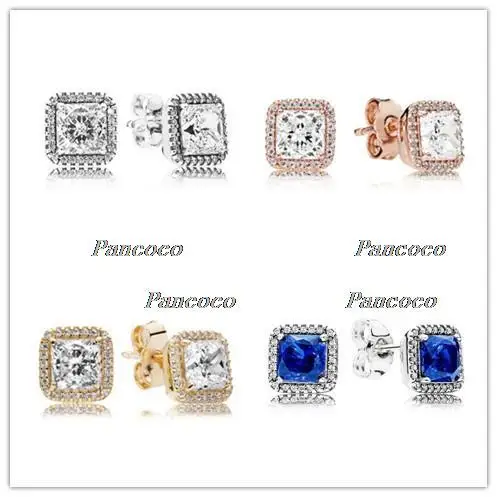 

925 Sterling Silver Earring Timeless Elegance With Zirconia Studs Earrings For Women Wedding Gift Fashion Jewelry