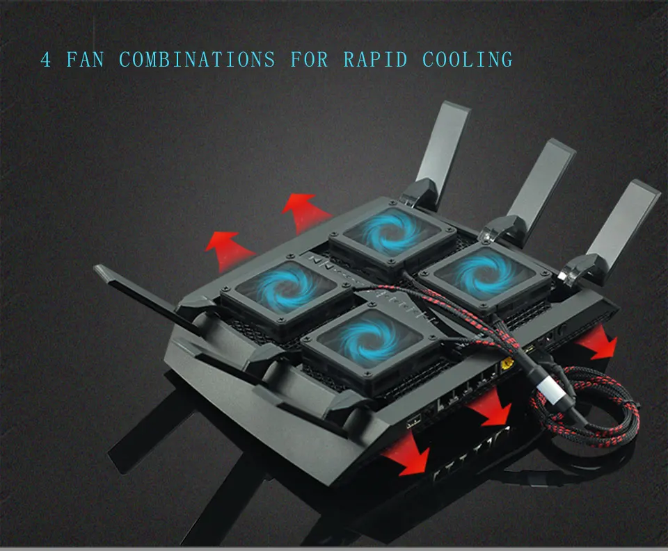 R8000 вентилятор радиатора Nighthawk X6 R7900P ASUS AC5300 маршрутизатор Вентилятор охлаждения