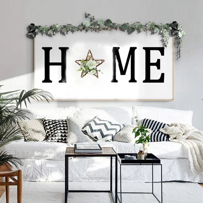 

Artificial Camellia Wreath Star Shape Wreath for Hanging Front Door Wall Window Wedding Party Farmhouse Home Decor