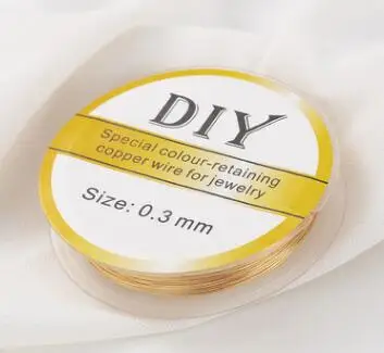 

High Quality Copper 14K Plated Gold Wire For Bracelet Necklace DIY Colorfast Beading Wire Jewelry Cord String for Craft Making