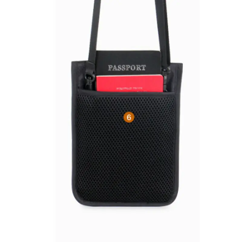 Портативный дорожный футляр для паспорта кошелек ID держатель карт RFID блокировка