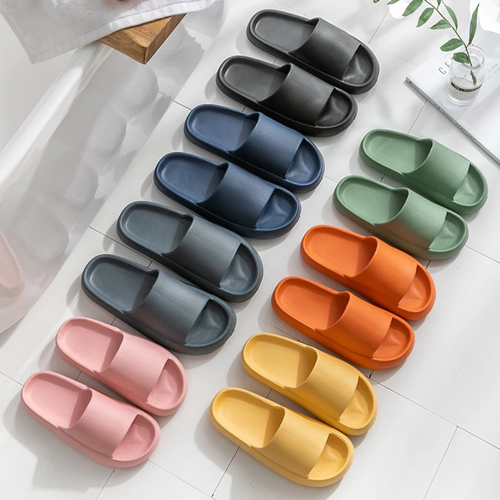 Platform Slipper Thickened Non-slip Sandals Thick Sole House Slippers Bathroom Footwear Summer Beach Sandal Slipper