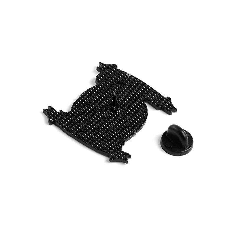 Хэллоуин Тыква огни скрывает милый черный Кот эмаль брошь белая лента с