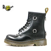 original dr martens men and women 8 eyes round buckle doc martin ankle boots unisex none slip casual fashion street shoes 35 45