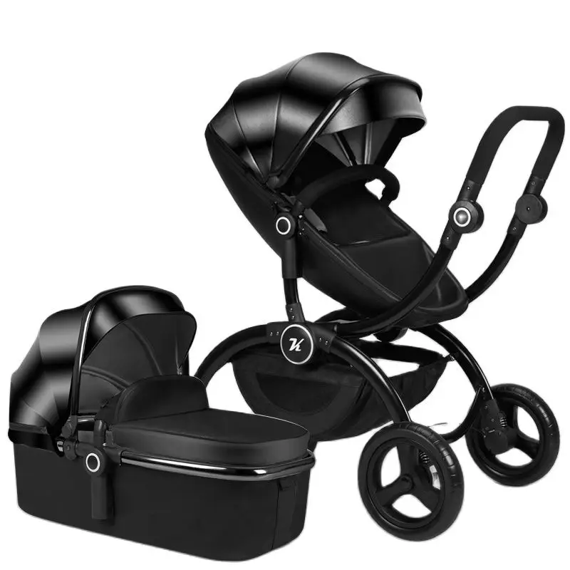 Роскошная детская коляска с высоким ландшафтом европейского стандарта легкая