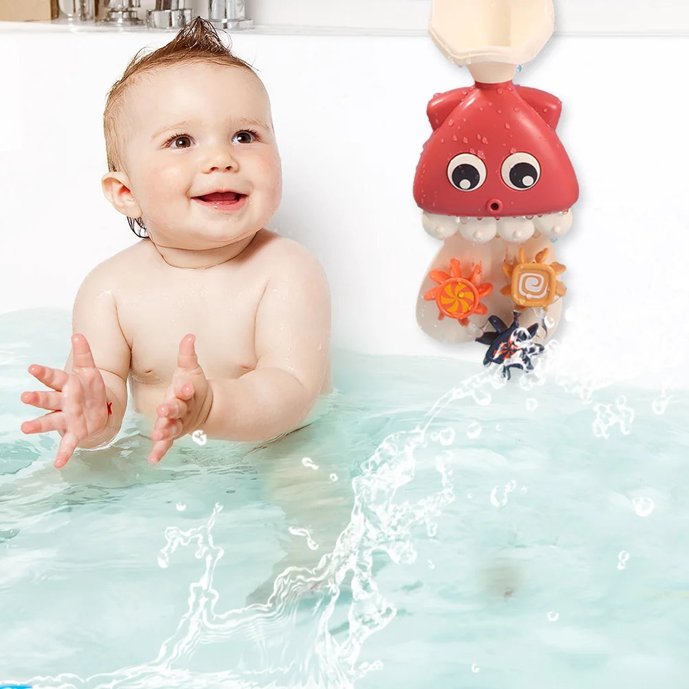 

Bath Toys Water Spray Shower Game Octopus Baby Children Swim Bathroom Bathtub Bathing Toys for Kids Water Beach Funny Toys