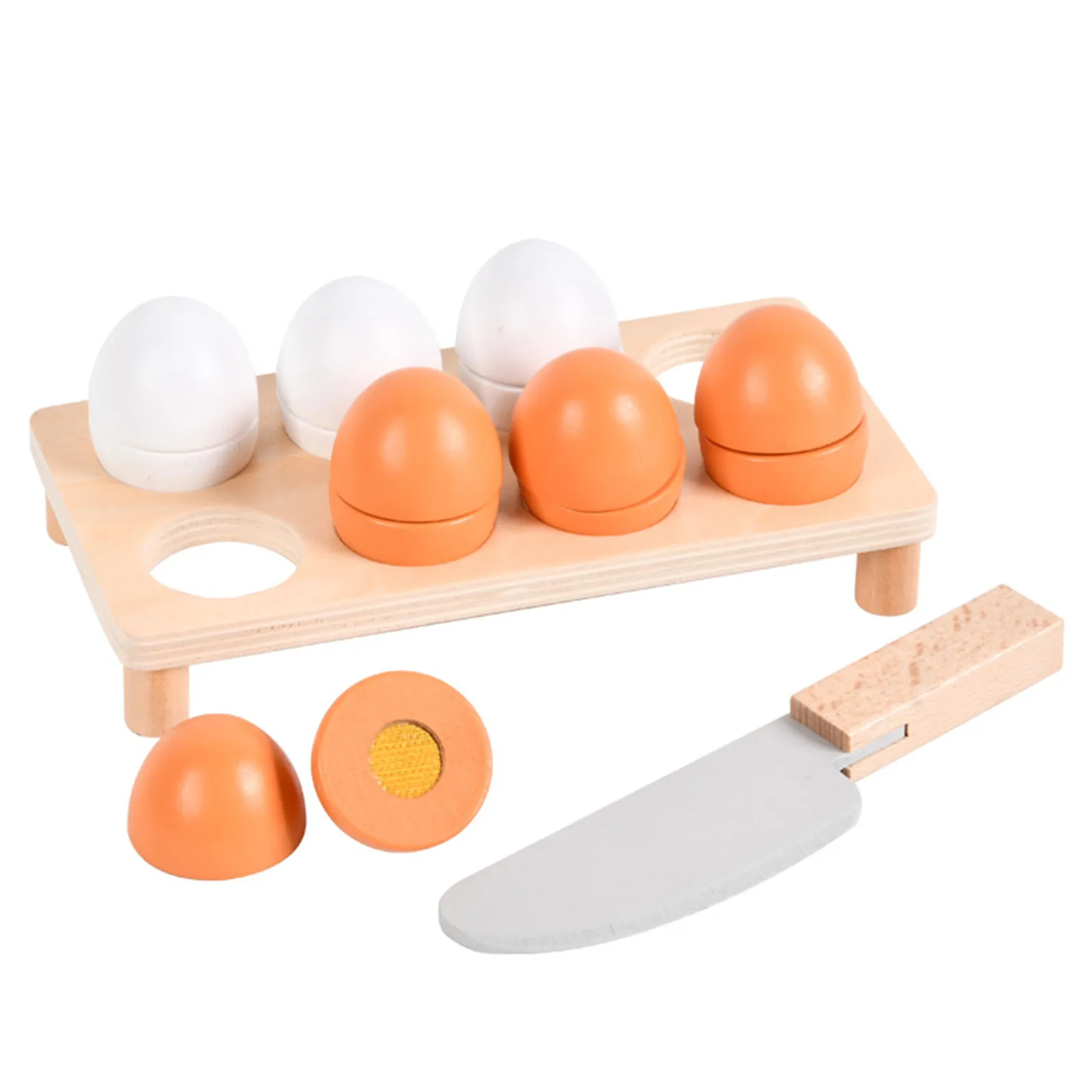 

Kitchen toy Imitation Wooden Cut Music Set Play House Kitchen Parent-Child Toys Eggs that can be cut Parent-child interaction