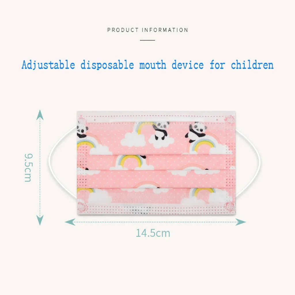 

40#Hygiene Batch Protect Mouth NoseChildren's Mask Disposable High Quality Mask 3Ply Earhook 50PCMasque Unisex