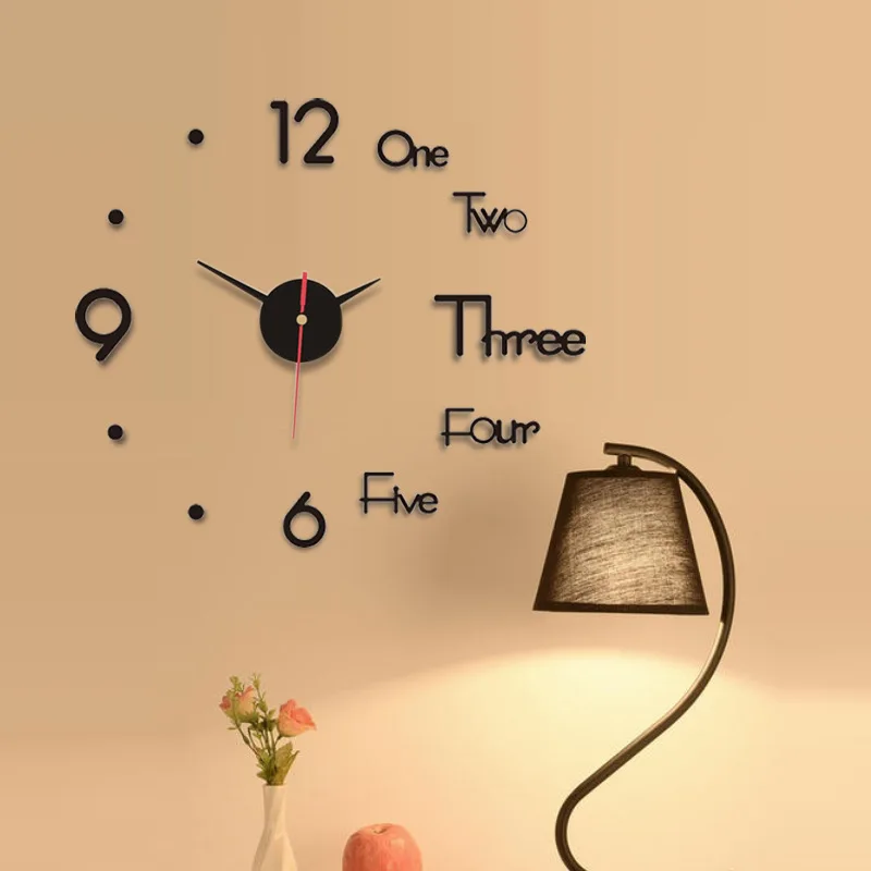 

Wall Clock Modern Design Acrylic Clocks Decor Aesthetic Room Decor Clock On the Wall Numbers Relojes de cuarzo horloge murale