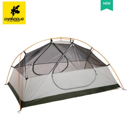 CHANODUG Outdoor Men and Women Riot Rain Camping Tent Oxford Cloth 15D Silicone Light Hiking Double 1.8KG | Спорт и развлечения