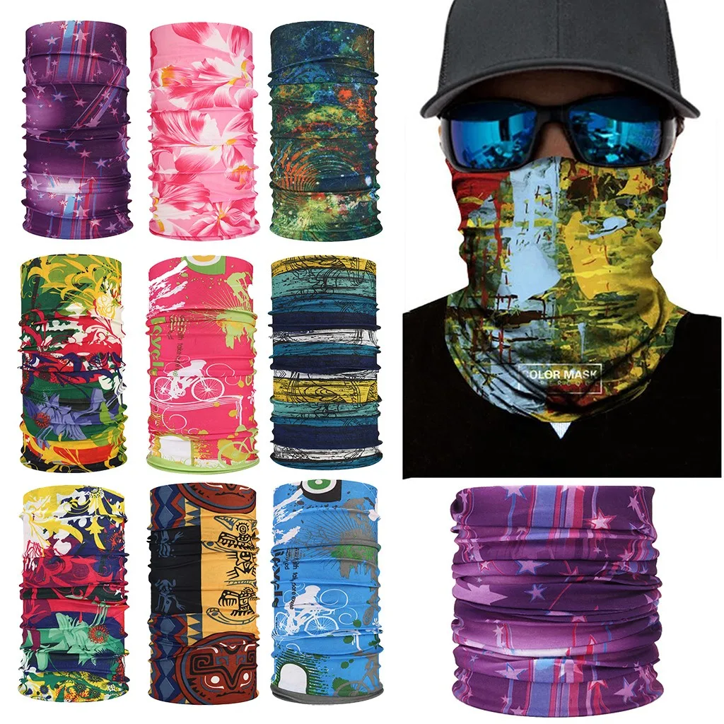Шарф маска для лица на открытом воздухе волшебный унисекс Летний Велоспорт