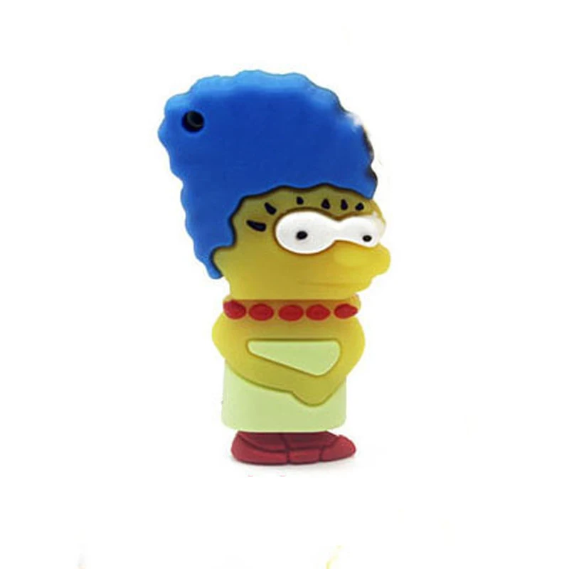 Cle флешки 128 ГБ USB флеш-накопитель 1Гб ТБ 512 256 пойти Гомер Симпсон Семья Барт
