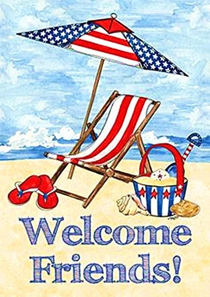 

Vintge Welcome Friends Come Beach Flip Flops Metal Tin Sign 8x12 Inch Retro Home Bar Pub Kitchen Outdoor Shop Wall Decor New