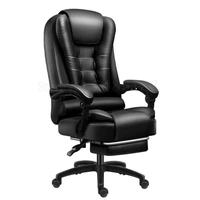 computer chair home office chair comfortable seated study swivel chair gaming chair backrest leather reclining boss chair