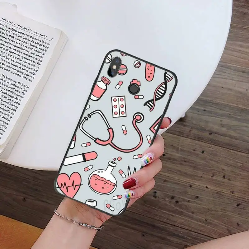 

Medicine Doctor Nurse Spain Cartoon luxury high quality Phone Case shell For Xiaomi Redmi note 7 8 9 t k30 max3 9 s 10 pro lite