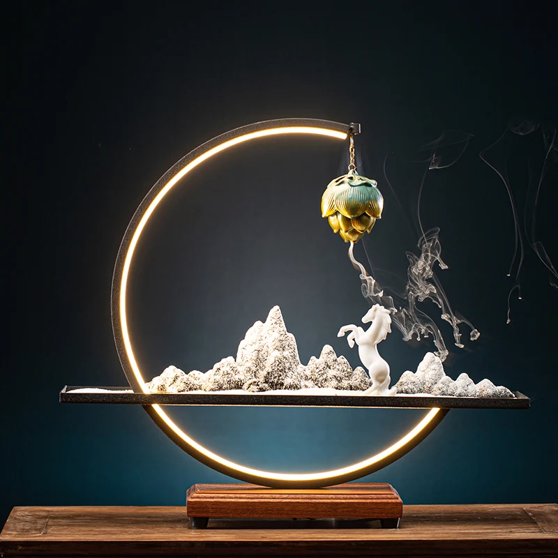 

Электрический Арома лампа для Ладан горелка с Буддой висит агаровое дерево сандаловое дерево Ладан горелки металлический церкви Bruleur Encens д...