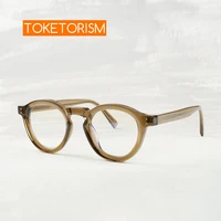 toketorism retro round women eye glasses anti blue computer male prescription glasses 0902